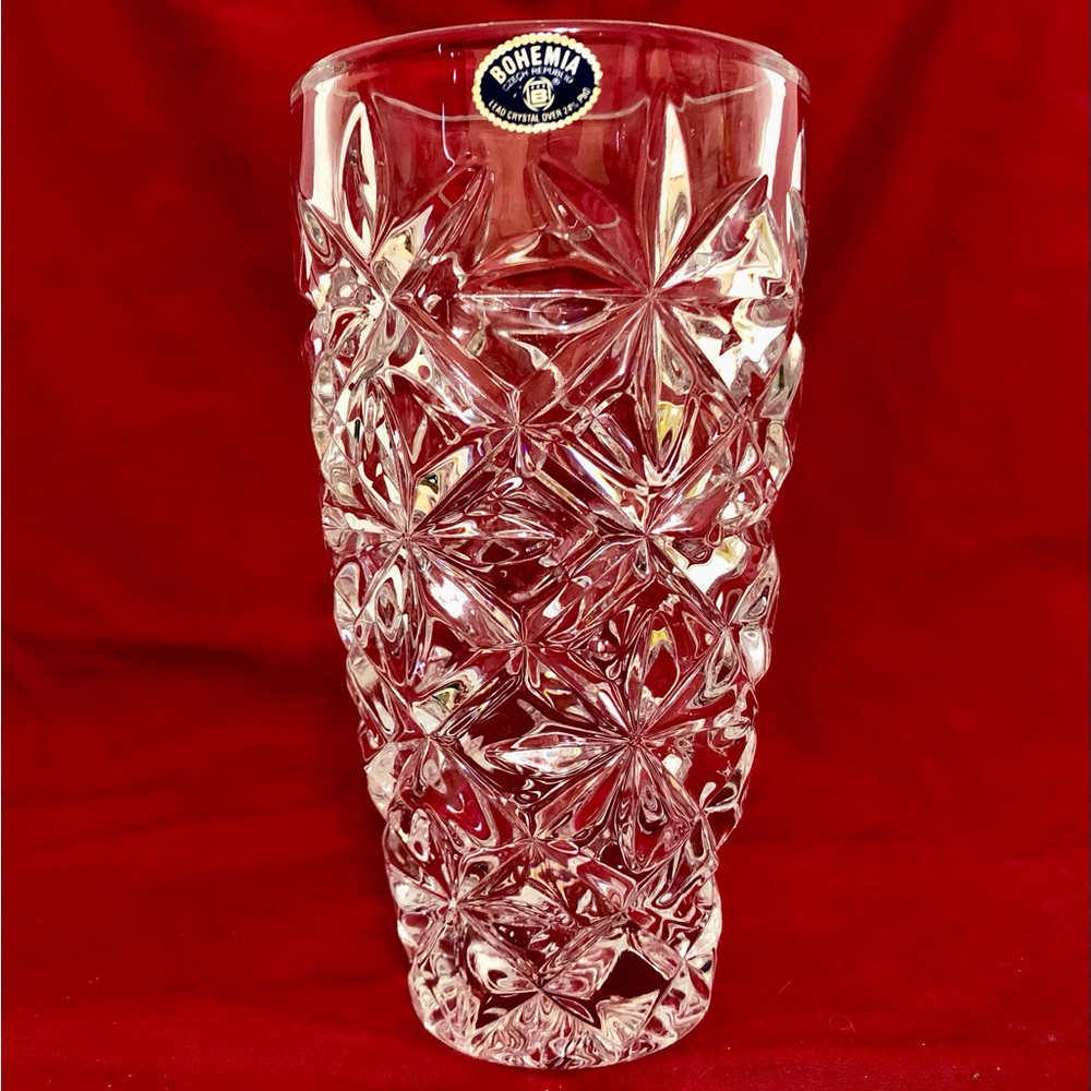 Bohemia Lead Crystal Tumbler 7" Vase 🏺